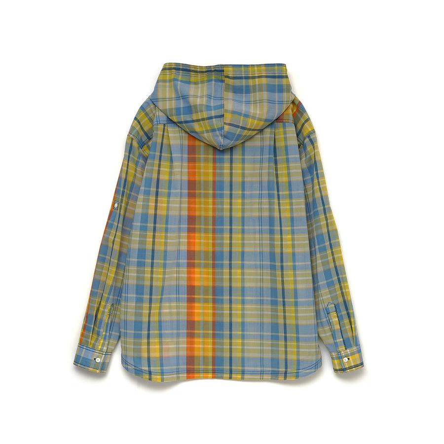 【FACETASM ファセッタズム】MADRAS CHECK HOODED SHIRT（2色）25SSの画像