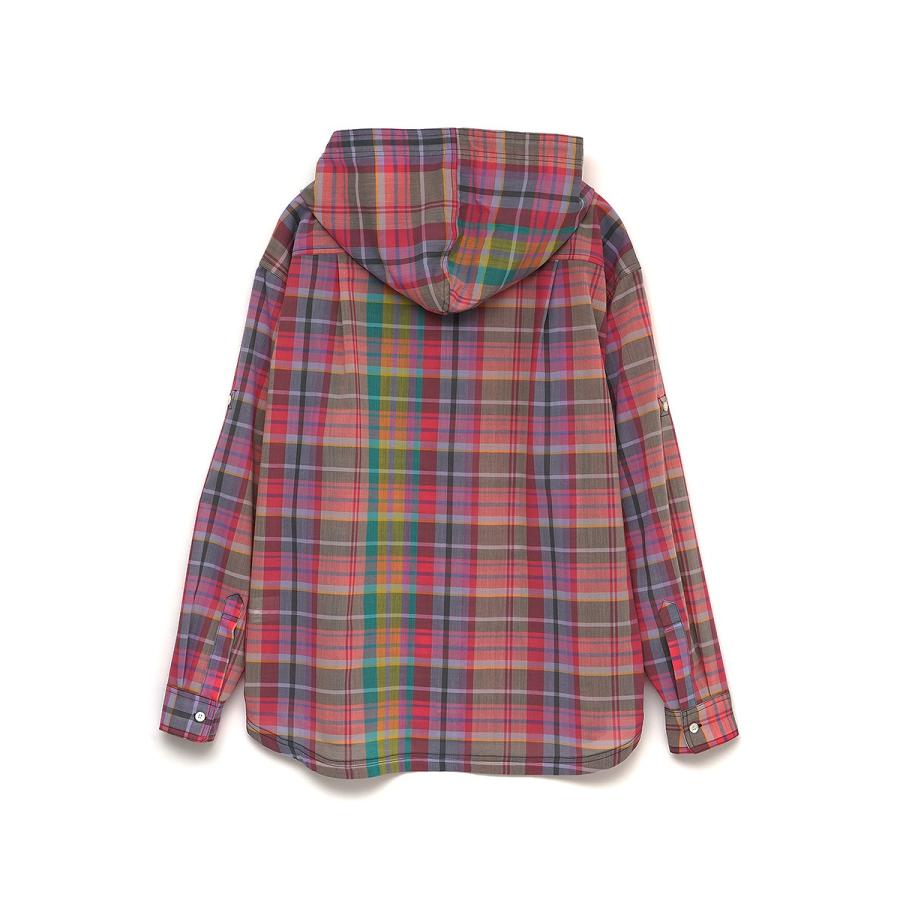 【FACETASM ファセッタズム】MADRAS CHECK HOODED SHIRT（2色）25SSの画像
