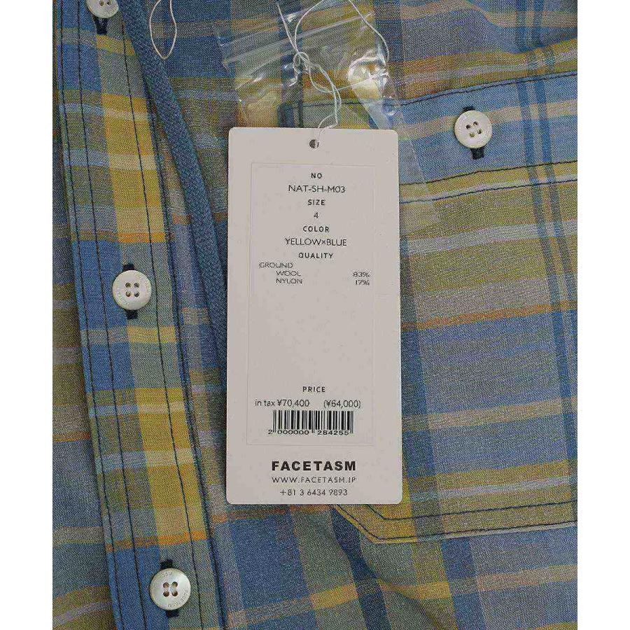 【FACETASM ファセッタズム】MADRAS CHECK HOODED SHIRT（2色）25SSの画像