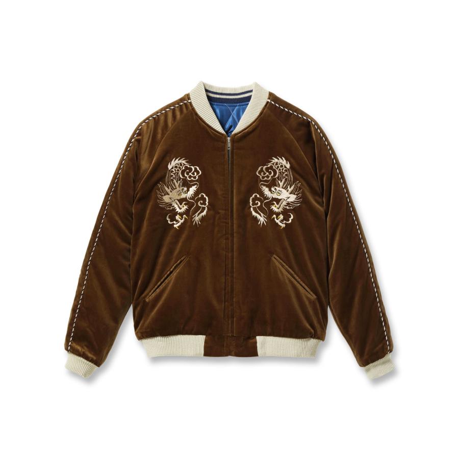 【TAILOR TOYO テーラー東洋】Mid 1950s Style Velveteen Souvenir Jacket “WHITE DRAGON” × “BLACK EAGLE”（TT15792-138）の画像