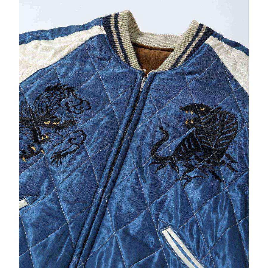 【TAILOR TOYO テーラー東洋】Mid 1950s Style Velveteen Souvenir Jacket “WHITE DRAGON” × “BLACK EAGLE”（TT15792-138）の画像