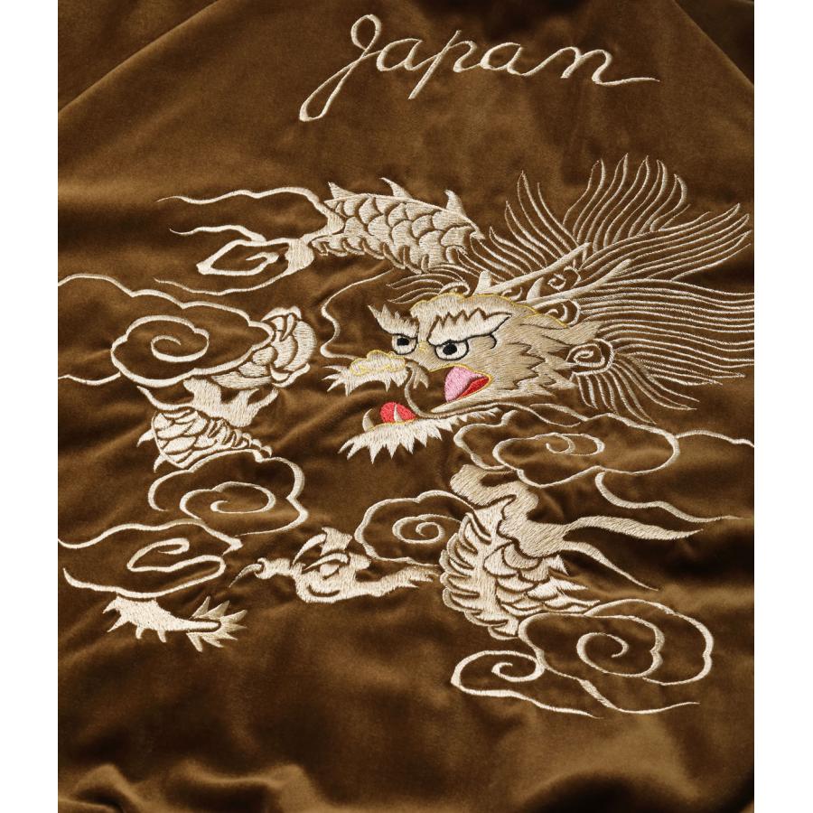 【TAILOR TOYO テーラー東洋】Mid 1950s Style Velveteen Souvenir Jacket “WHITE DRAGON” × “BLACK EAGLE”（TT15792-138）の画像