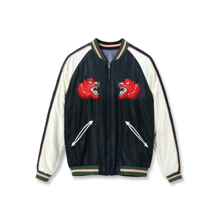 【POINT10倍】【TAILOR TOYO テーラー東洋】Mid 1950s Style Acetate Souvenir Jacket “RED TIGER” × “EAGLE” (AGING MODEL)（TT15793-119）の画像