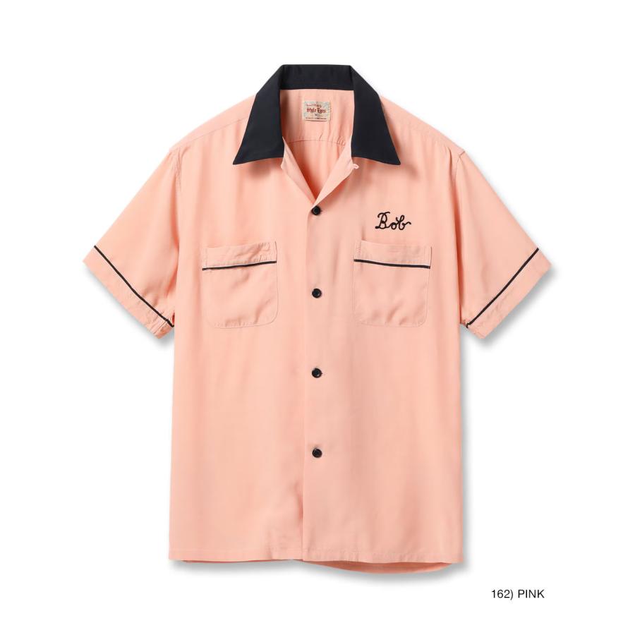 STYLE EYES/ スタイルアイズ】RAYON BOWLING SHIRT “PIPING”（SE39456