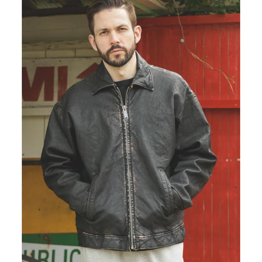 ★【MR.OLIVEミスターオリーブ】VINTAGE CRAFT SHEEP LEATHER / OVERSIZE RIDERS / M253122の画像