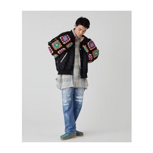DISCOVEREDディスカバード】CROCHET SLEEVE MA-1(2色）（DC-AW25-BL-12