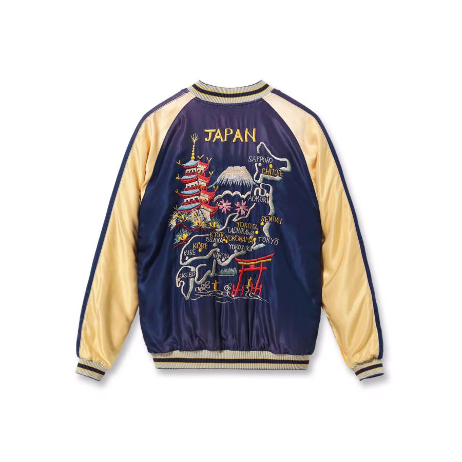 【TAILOR TOYO テーラー東洋】Early 1950s Style Acetate Souvenir Jacket “EAGLE & DRAGON” × “JAPAN MAP” (AGING MODEL)（TT15907-125）の画像
