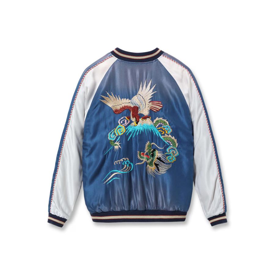 【TAILOR TOYO テーラー東洋】Early 1950s Style Acetate Souvenir Jacket “EAGLE & DRAGON” × “JAPAN MAP” (AGING MODEL)（TT15907-125）の画像