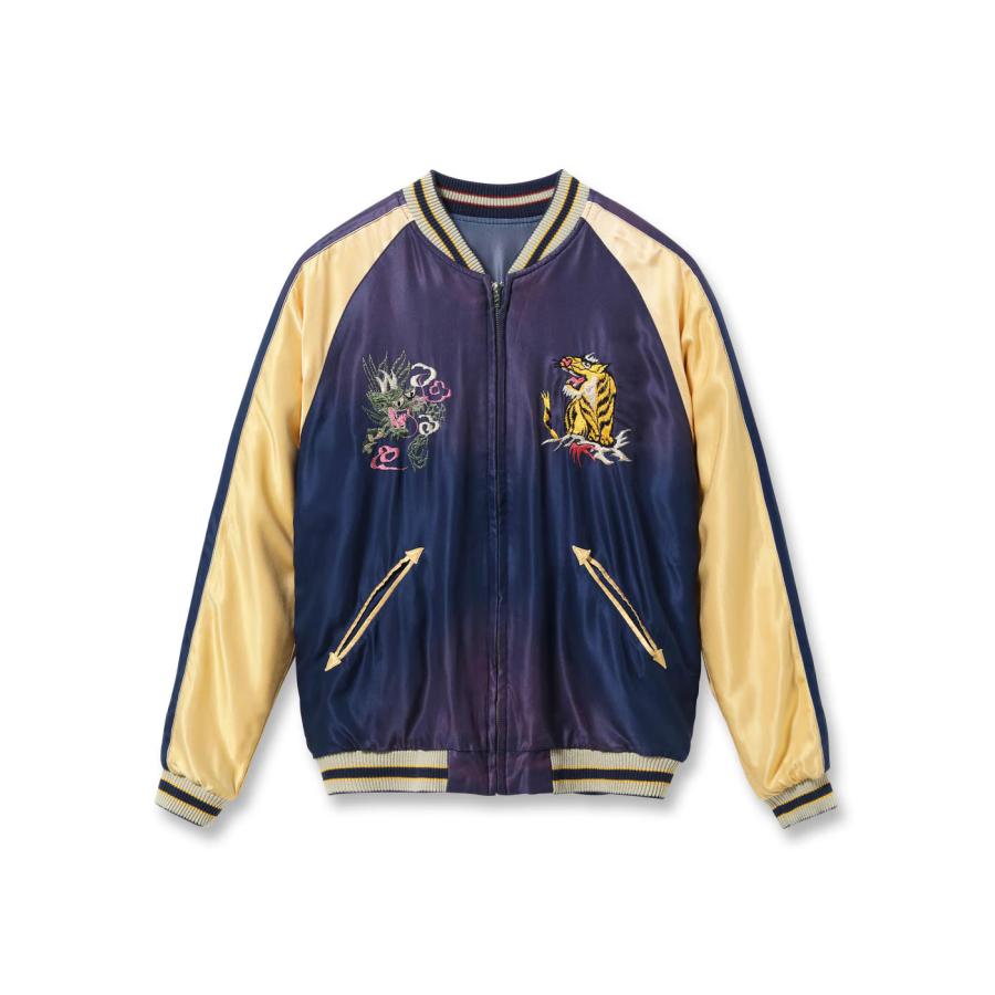 【TAILOR TOYO テーラー東洋】Early 1950s Style Acetate Souvenir Jacket “EAGLE & DRAGON” × “JAPAN MAP” (AGING MODEL)（TT15907-125）の画像