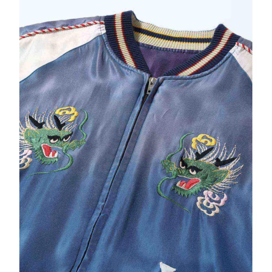 【TAILOR TOYO テーラー東洋】Early 1950s Style Acetate Souvenir Jacket “EAGLE & DRAGON” × “JAPAN MAP” (AGING MODEL)（TT15907-125）の画像