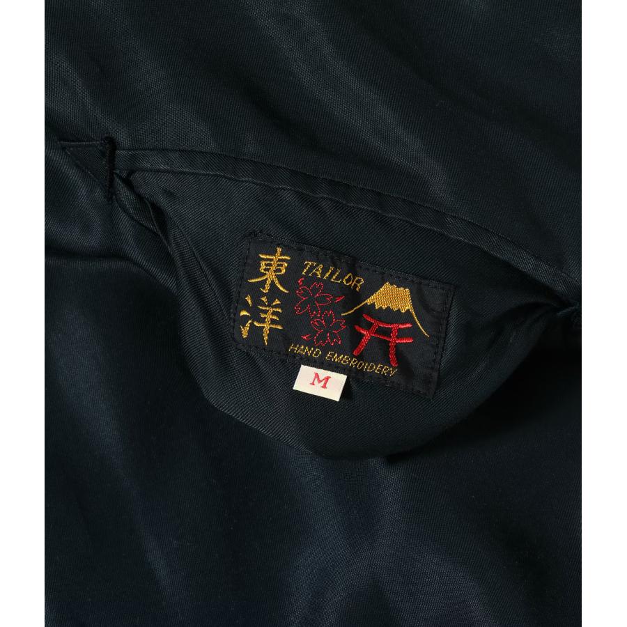 【TAILOR TOYO テーラー東洋】1950s Style Acetate Souvenir Jacket “TIGER HEAD” × “CHEVY LOVER” (AGING MODEL)の画像