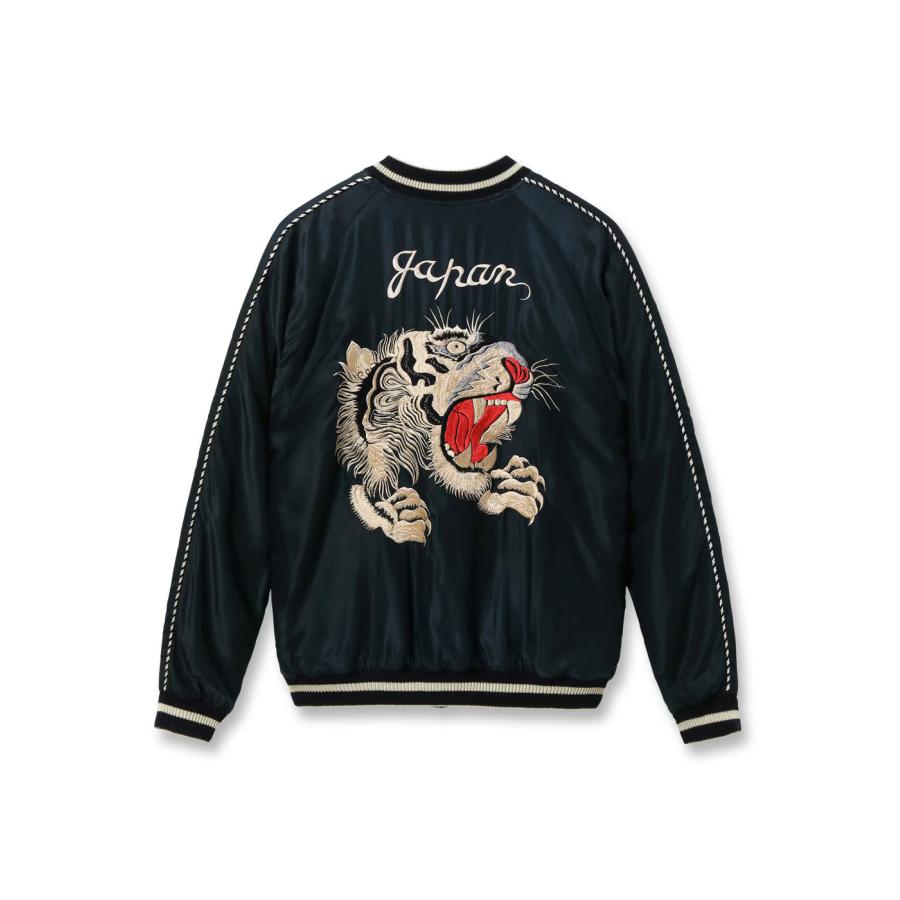 【TAILOR TOYO テーラー東洋】1950s Style Acetate Souvenir Jacket “TIGER HEAD” × “CHEVY LOVER” (AGING MODEL)の画像
