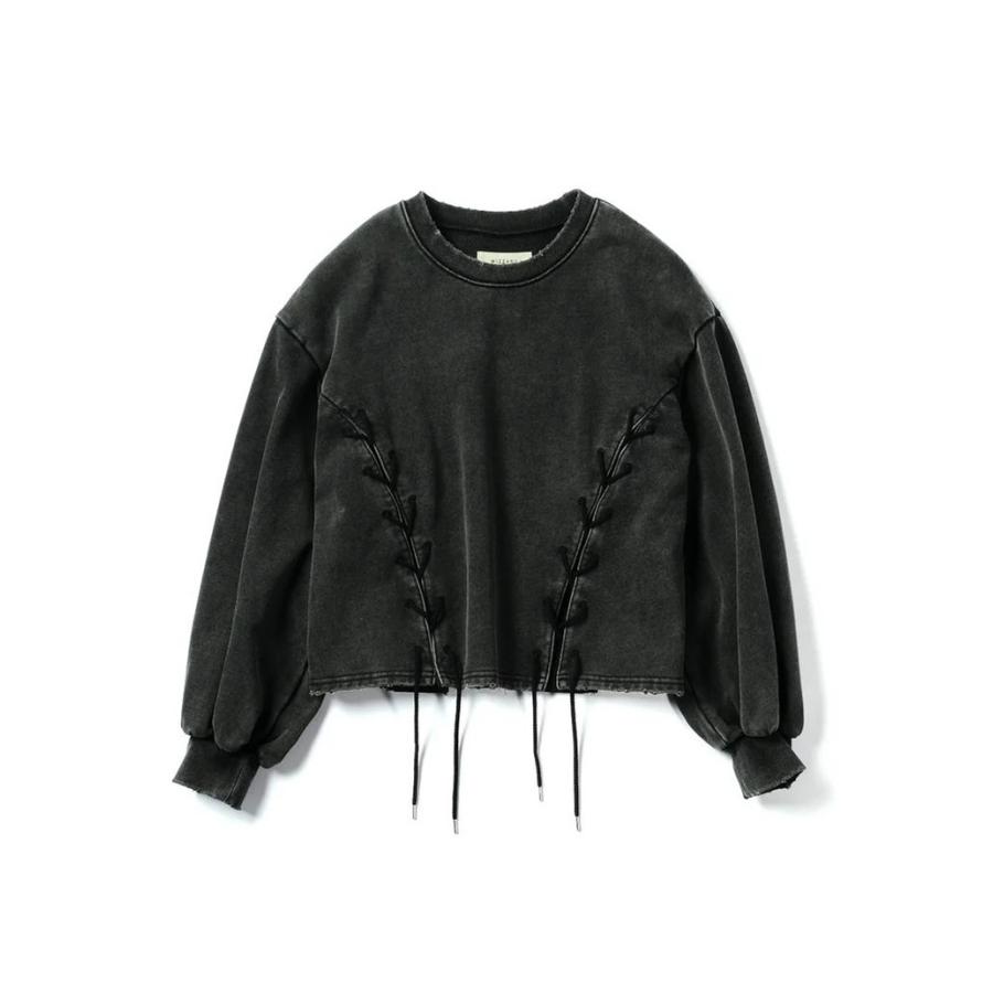 【POINT3倍】【WIZZARD /ウィザード】【WIZZARD /ウィザード】VINTAGE FADE LACE UP SWEAT （ブラック、ネイビー、グレイ）_2