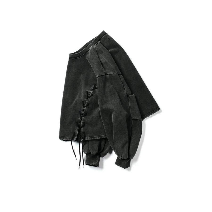 【POINT3倍】【WIZZARD /ウィザード】【WIZZARD /ウィザード】VINTAGE FADE LACE UP SWEAT （ブラック、ネイビー、グレイ）_3