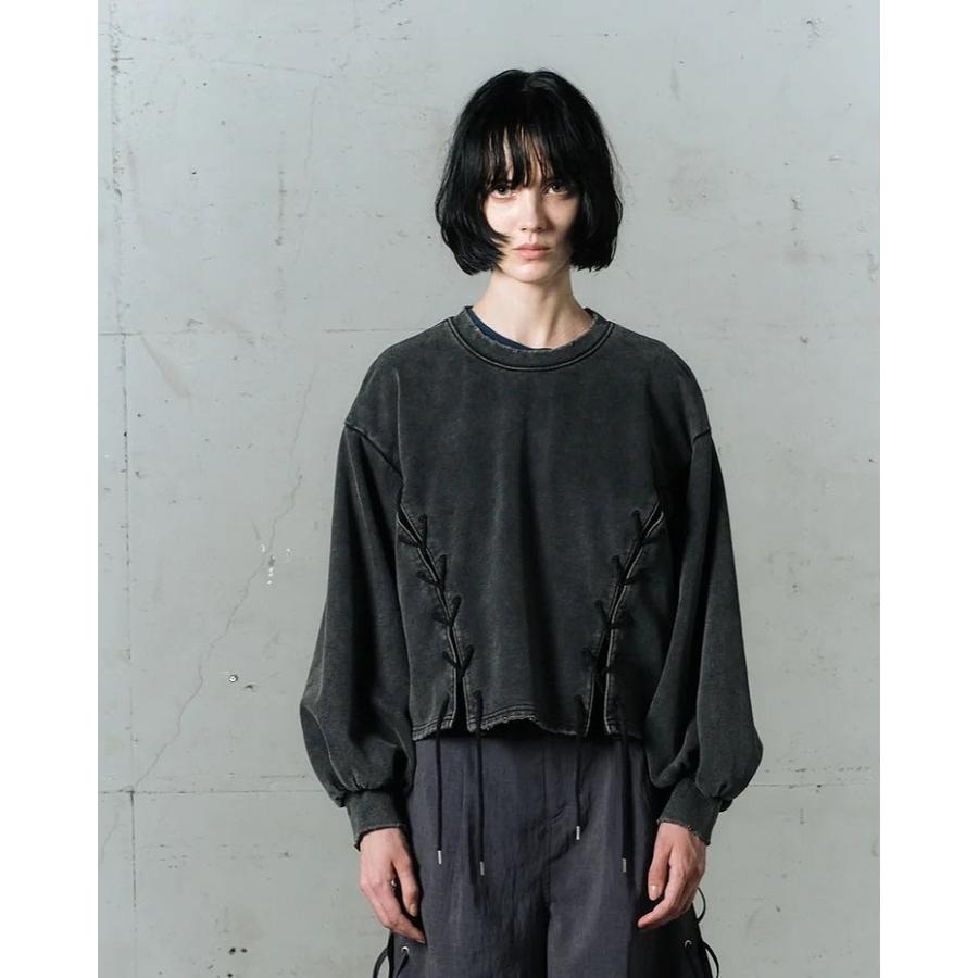 【POINT3倍】【WIZZARD /ウィザード】【WIZZARD /ウィザード】VINTAGE FADE LACE UP SWEAT （ブラック、ネイビー、グレイ）_5