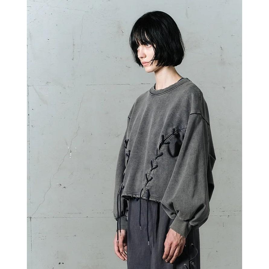 【POINT3倍】【WIZZARD /ウィザード】【WIZZARD /ウィザード】VINTAGE FADE LACE UP SWEAT （ブラック、ネイビー、グレイ）_6