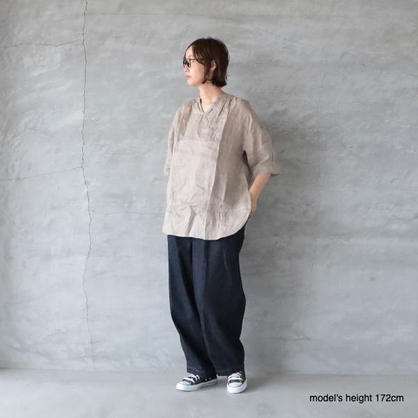 ichi Antiquit?s｜リネンVネックプルオーバーチュニック : shopooo by