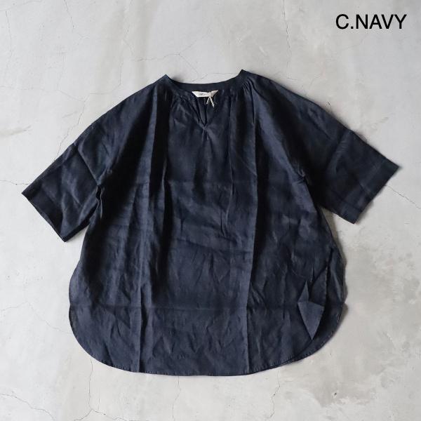 ichi Antiquit?s｜リネンVネックプルオーバーチュニック : shopooo by
