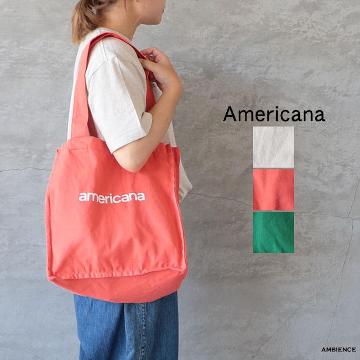 美品AmericanaアメリカーナTEMBEA 別注PVCコーティング巾着バッグ 