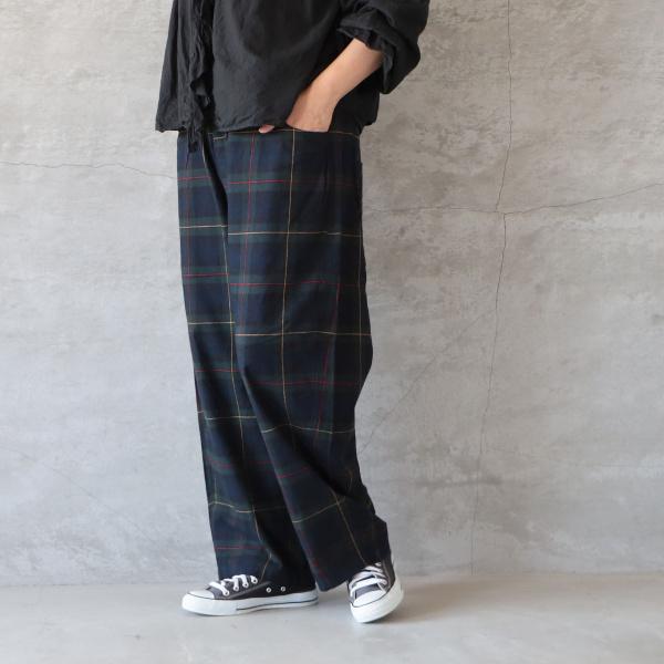 NARU ナル フランネルチェックノッポパンツ ゆうパック発送 日本製 26