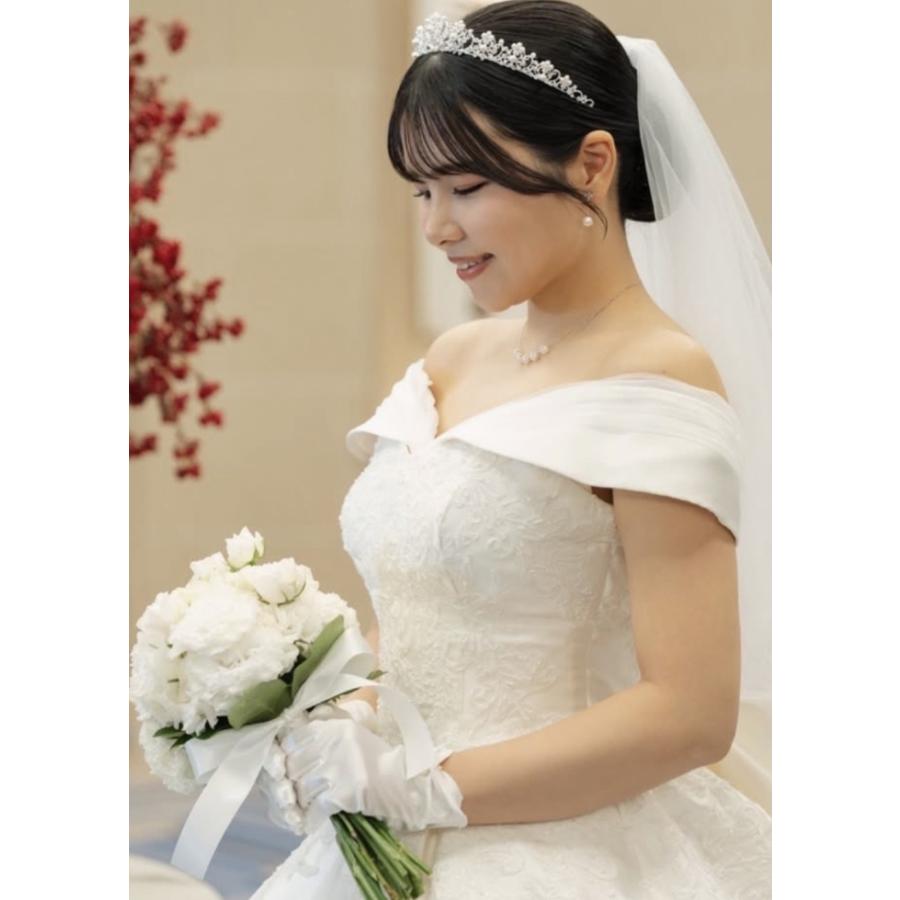 レディース 【ANNAN WEDDING】横幅広め ティアラ T52