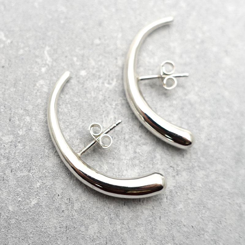 ピアスカフ カフピアス シルバー 925 ピアス イヤーカフ イヤカフ アレルギー対応 silver 弓 シンプル レディース アクセサリー スタッド 上品 母の日 プレゼ_11
