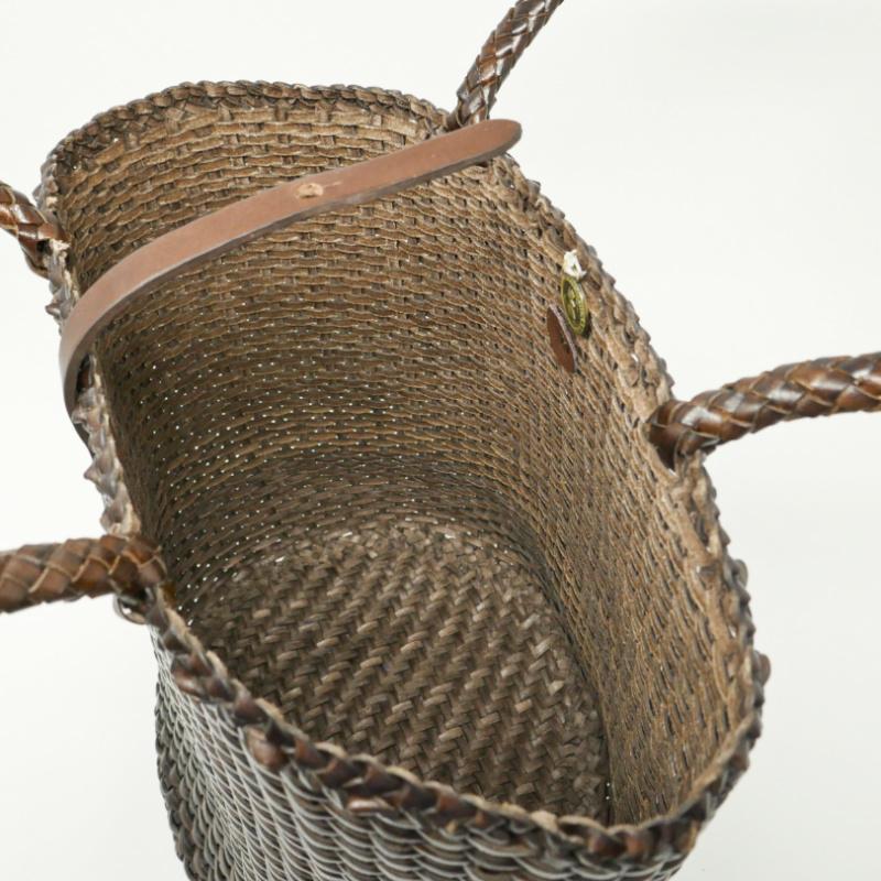 Dragon Diffusion/ドラゴンディフュージョン 8843 B WAVE BUCKET 革メッシュバッグ ダークブラウン_6