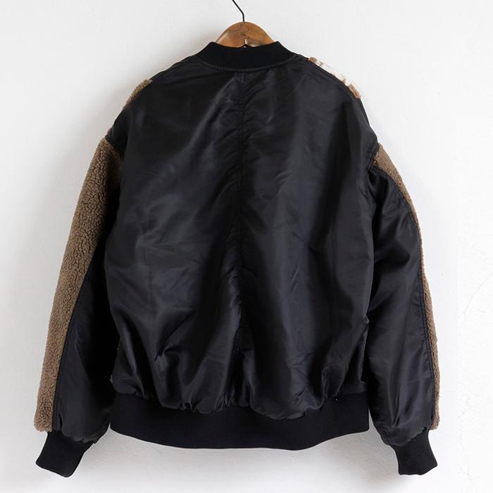 CUBE SUGAR | ナイロン×ボア リメイク風 MA-1 : shopooo by GMO - 通販