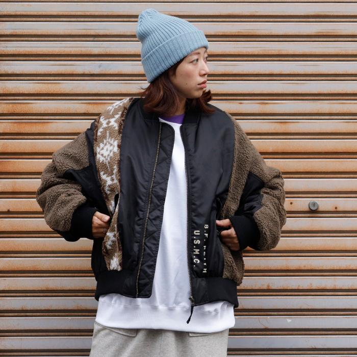 CUBE SUGAR | ナイロン×ボア リメイク風 MA-1 : shopooo by GMO - 通販