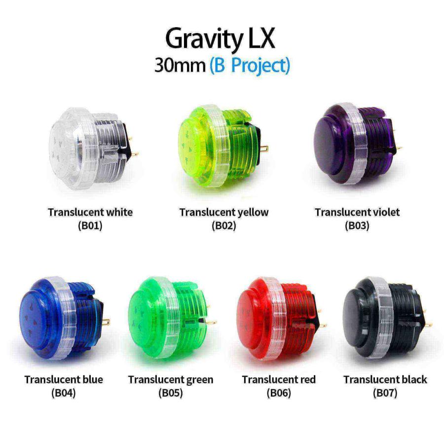 ネジ式 30φ 半透明クリア 単品】Qanba Gravity XL クァンバ
