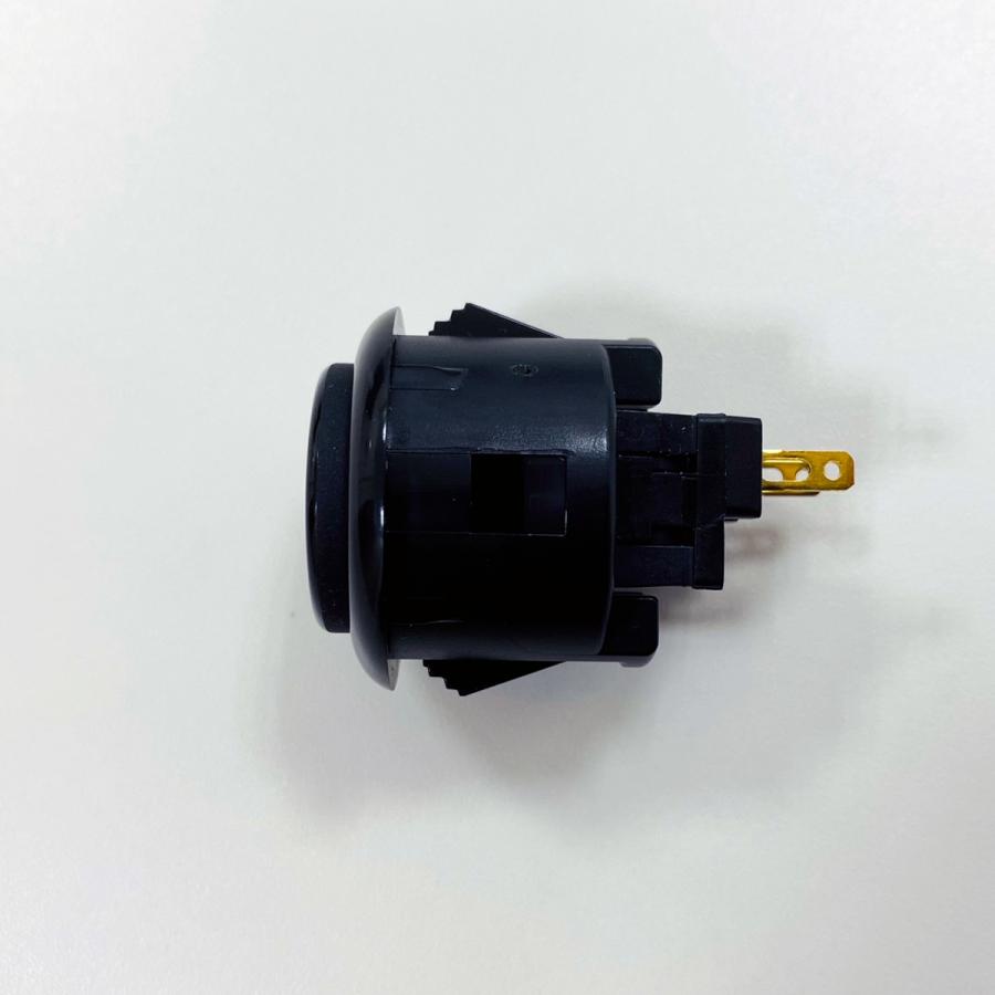 エラストマー静音】三和電子 ハメ込み式押しボタン24φ 黒・白・赤