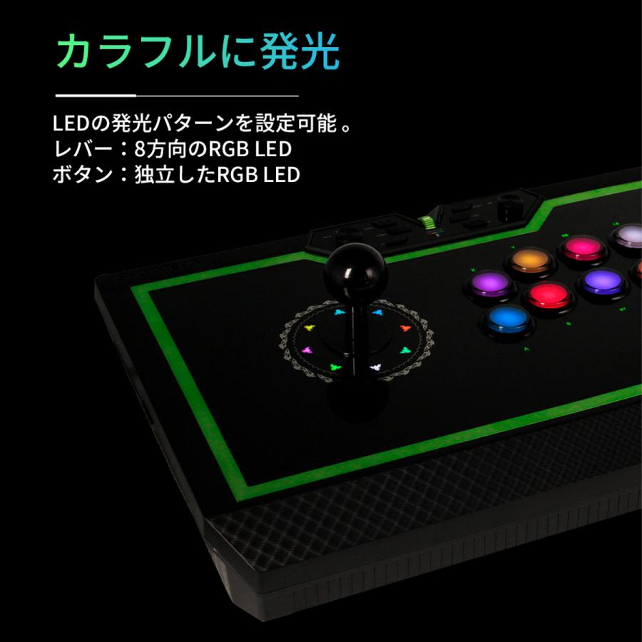 LED静音レバー&ボタン】 Qanba Q8 Silent Arcade Joystick クァンバ