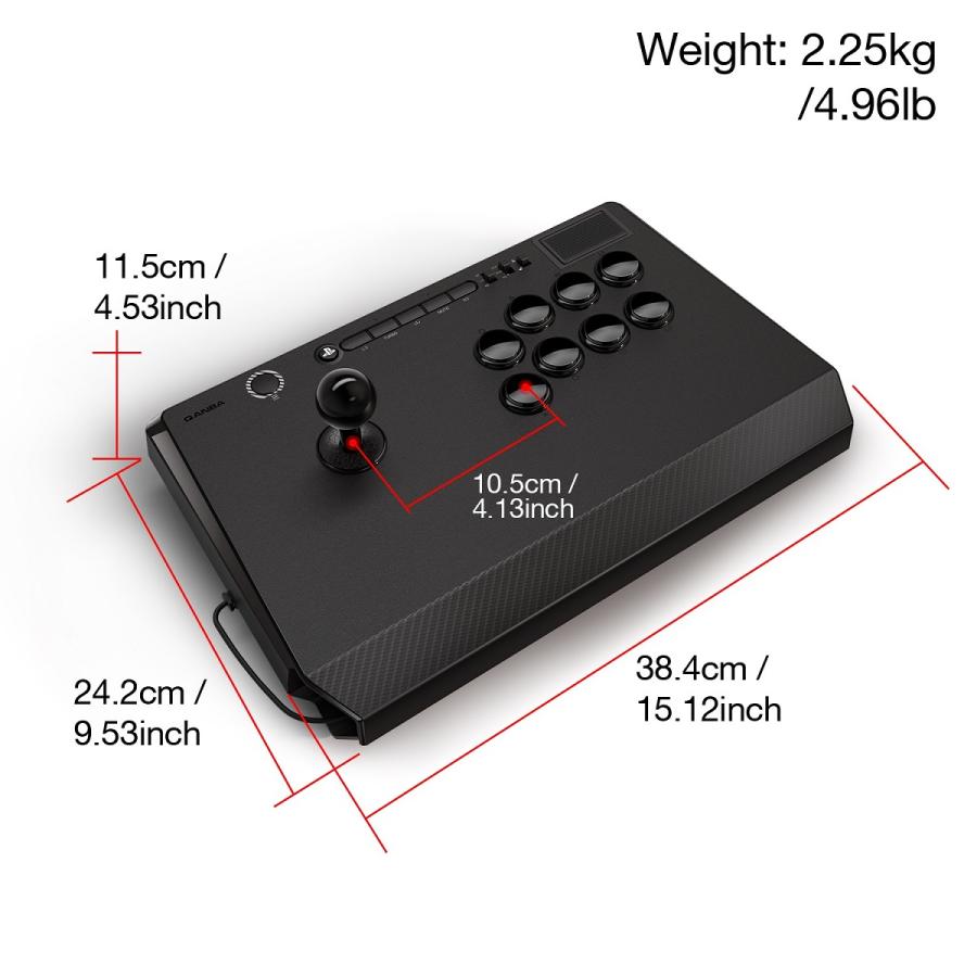 【PlayStation 日本国内公式ライセンス商品】 Qanba Titan Arcade Joystick クァンバ タイタン アーケード ジョイスティック (PlayStation\u0026#174;5 / PlayStaの画像