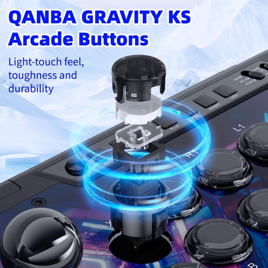 静音レバー&ボタン】 Qanba Q3 Silent Obsidian Arcade Joystick 静音レバー&ボタン】 Qanba Q3 Silent Obsidian Arcade Joystick