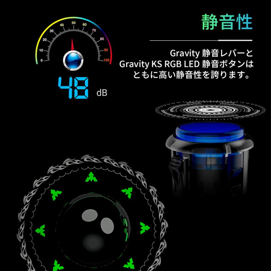 LED静音ボタン】 Qanba Q8 Silent Button Arcade Joystick クァンバ