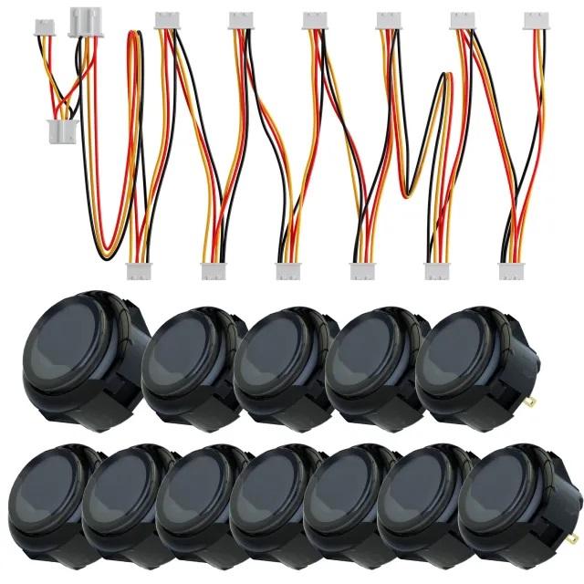 ハメ込み式 RGB LED 30φ&24φ&LED ケーブル バンドルセット】Qanba