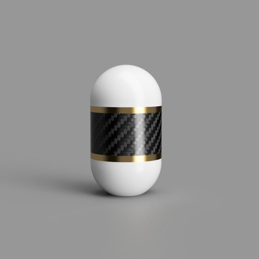 【互換品】ASI Golden Lever GL Handle Carbon Fiber Ring Capsule Obi アーケード スティック インドネシア ゴールデンレバー用 GL ハンドル カーボン ファイの画像