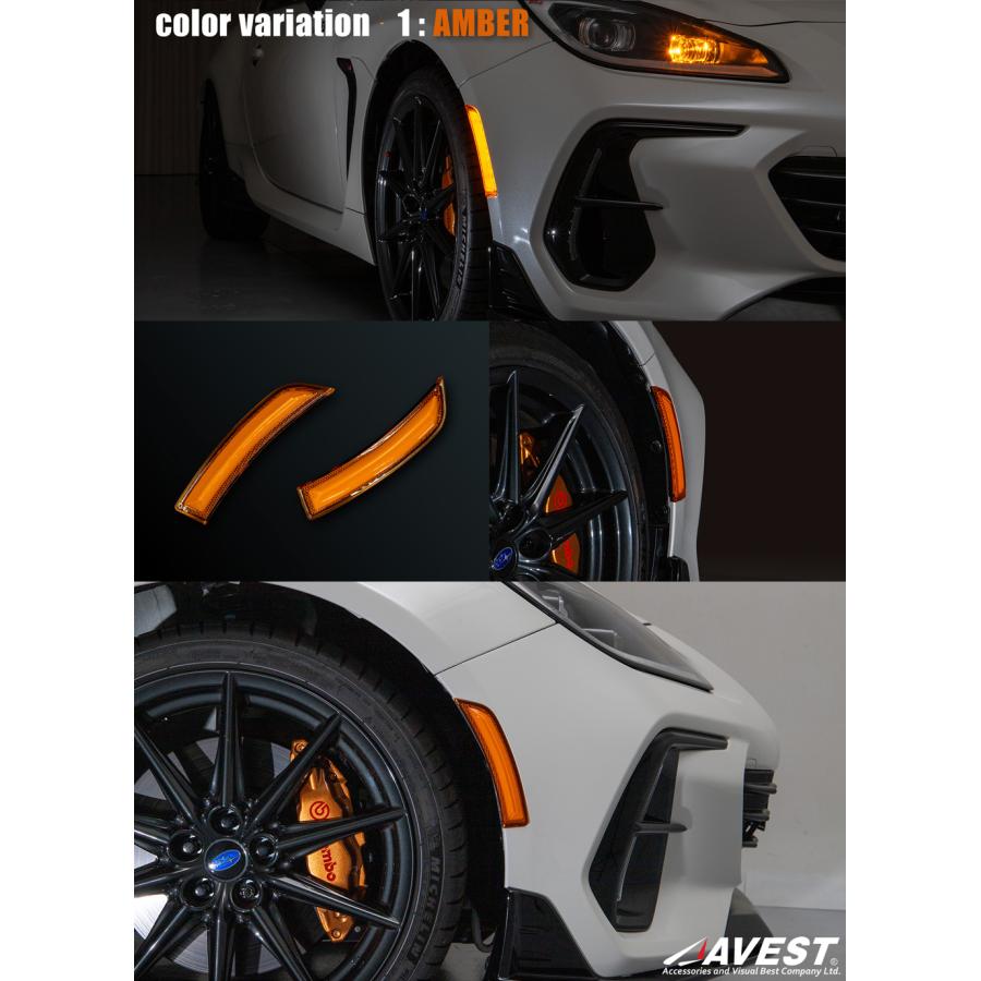 互換品】TOYOTA GR86 ZN8 SUBARU BRZ ZD8 フルLED サイドマーカー