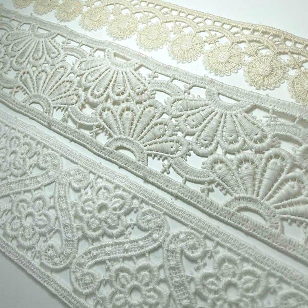 4から7cm幅 ヨーロッパビンテージリボン アンティークコットンレース