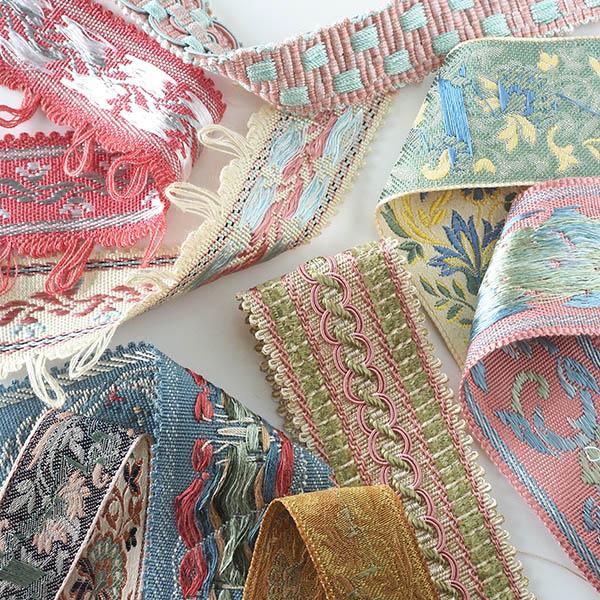 幅いろいろ2.5cm幅から5cm幅 フランスヴィンテージ刺繍リボン