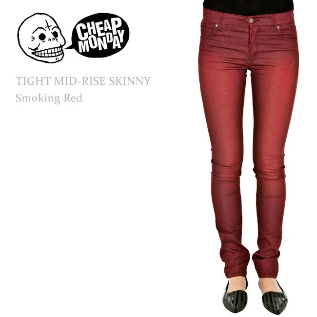 Cheap Monday（チープマンデー） TIGHT Mid-Rise Skinny Smoking Red スキニーデニム｜itempost｜02