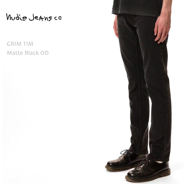 NUDIE JEANS（ヌーディー ジーンズ） GRIM TIM Matte Black OD グリムティム スリムストレート_1