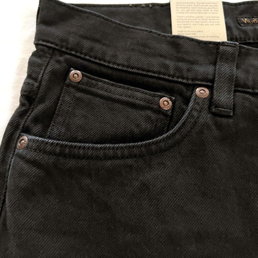 NUDIE JEANS（ヌーディー ジーンズ） GRIM TIM Matte Black OD グリムティム スリムストレート_4