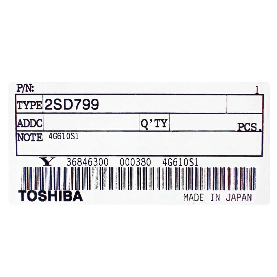 オ*ナ様 中古品 TOSHIBA 2SD797 パワートランジスタ 6個セット TOSHIBA NPN 三端子 パワー トランジスタ 600V 6A 2SD799 : shopooo by