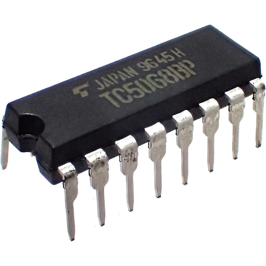 TOSHIBA BCD 7セグメント LATCH/DECODER/DRIVER TC5068BP (5個セット