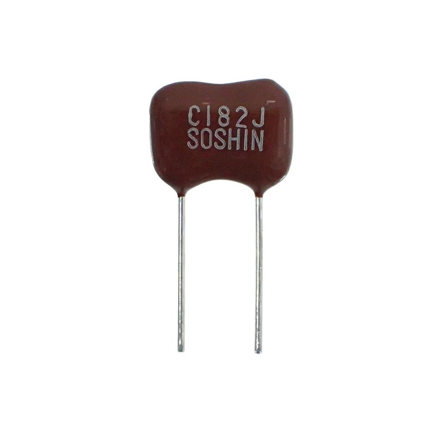 ①難あり　SOSHINDENKI　マイカコンデンサー0.4μＦ　300Ｖ２個 SOSHIN モールド マイカコンデンサ 1000V 1000pF (許容差±5%) MC