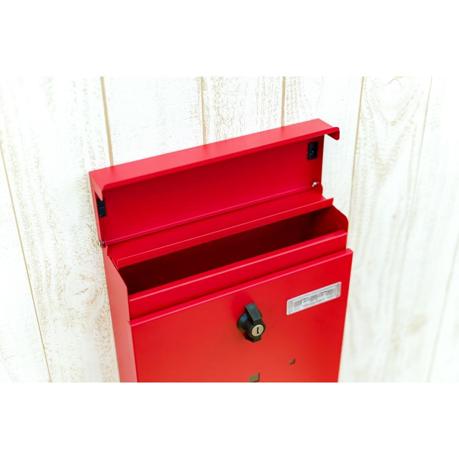 郵便ポスト ポスト 郵便受け 壁掛け 壁付け ひねるだけロック 大型 A4