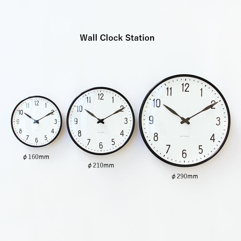 ARNEJACOBSEN アルネ・ヤコブセン｜Wall Clock Station 210mm｜itempost｜08