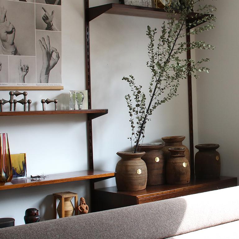PUEBCO プエブコ｜VINTAGE WOODEN POT W/GLASS CYLINDER : shopooo by
