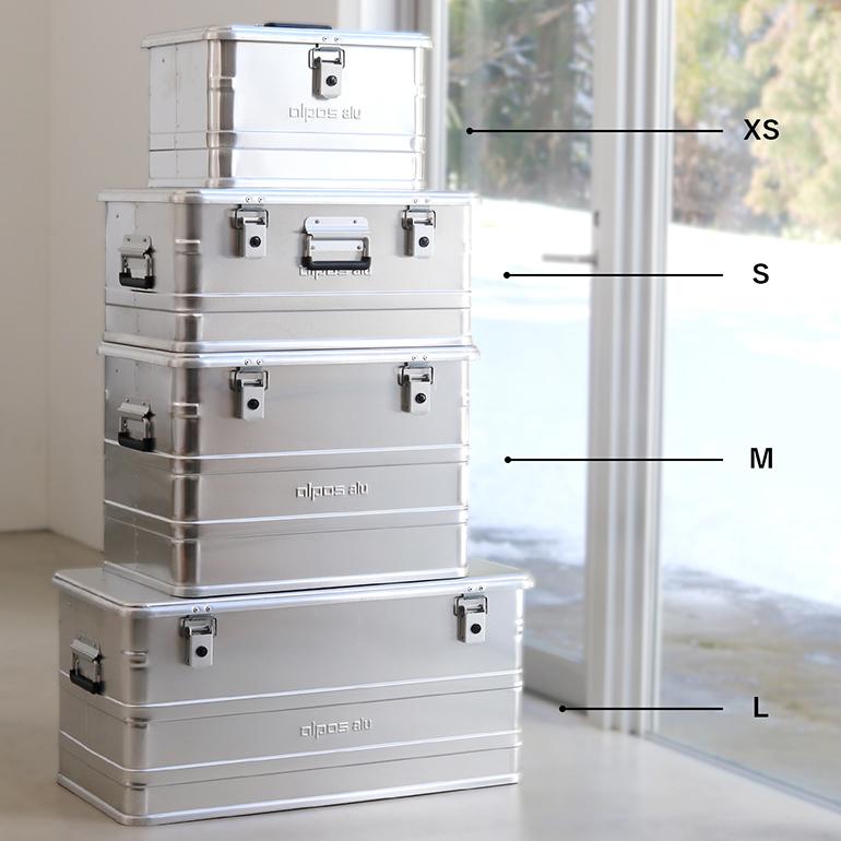 【年末最終値下げ】ALPOS ALUMINUM CONTAINER S 47L ALPOS アルポス｜ALUMINUM CONTAINER WITH LID (Silver) S 47L